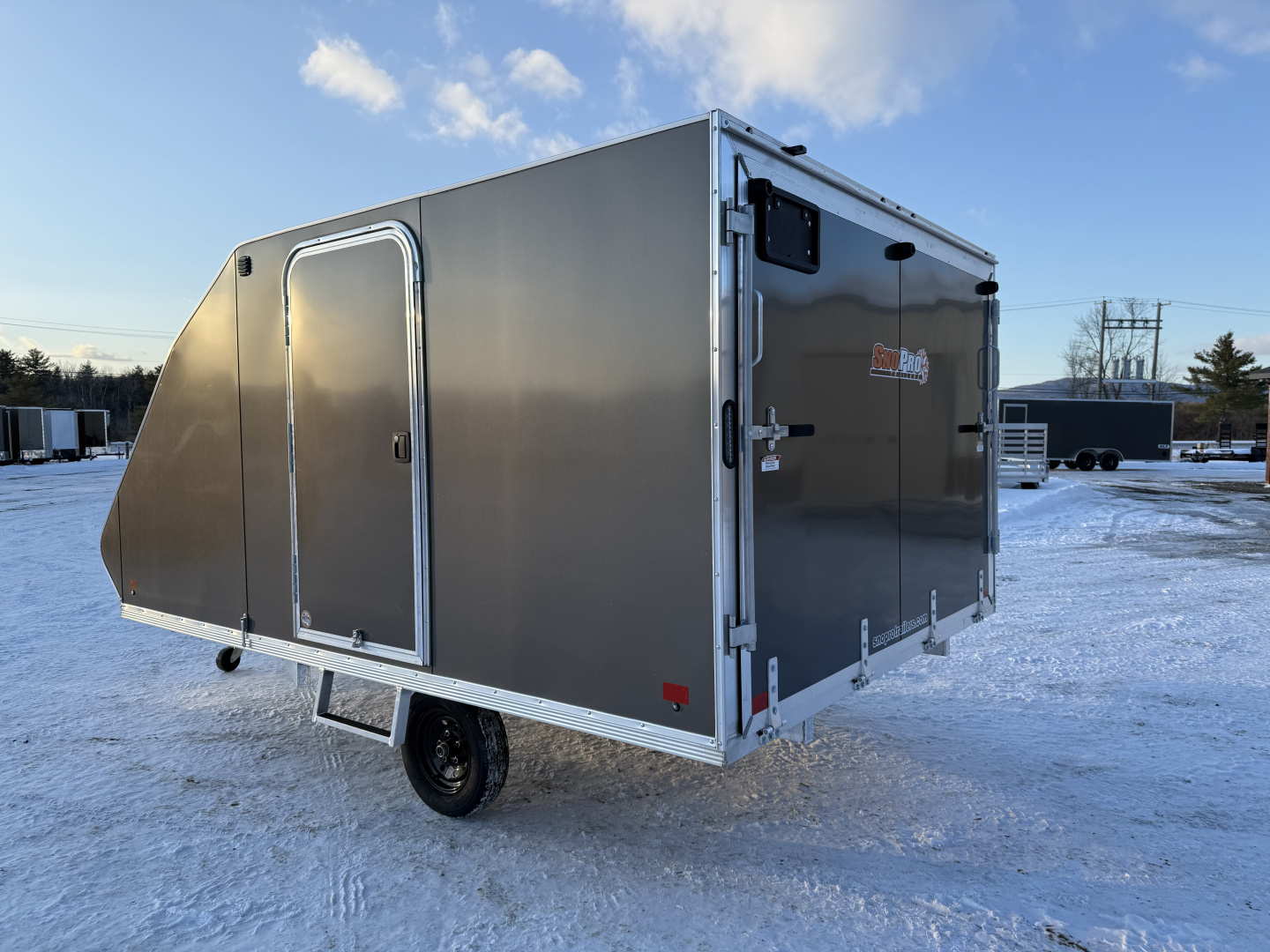 New 2026 ALCOM 101X12 HYBRID Snowmobile Trailer