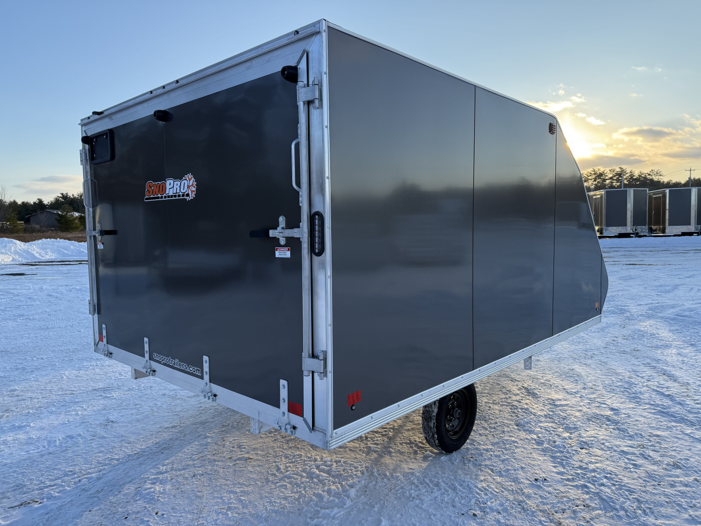New 2026 ALCOM 101X12 HYBRID Snowmobile Trailer