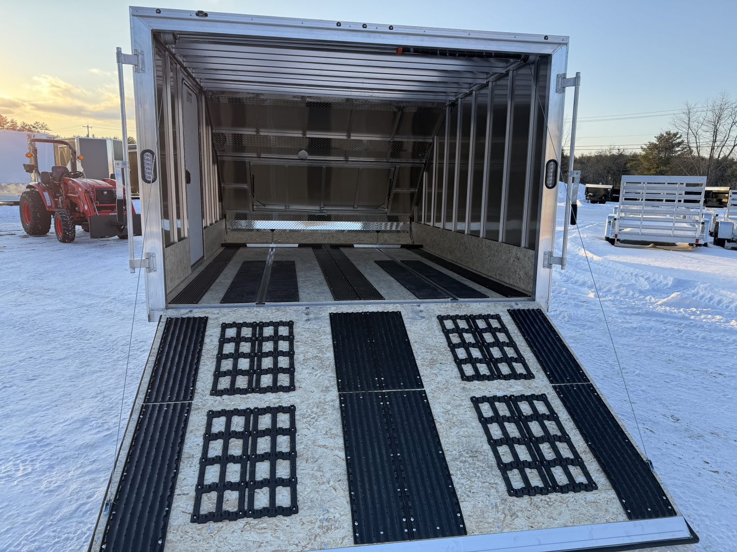 New 2026 ALCOM 101X12 HYBRID Snowmobile Trailer