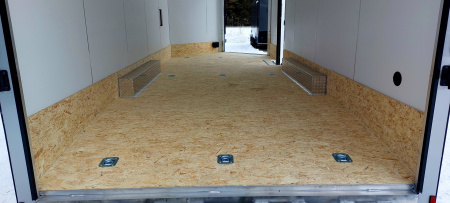 New 8 X 20 + 4 V-NOSE SNOWMOBILE/CAR HAULER ENCLOSED 5200# AXLES ALL ALUMINUM LIGHTNING