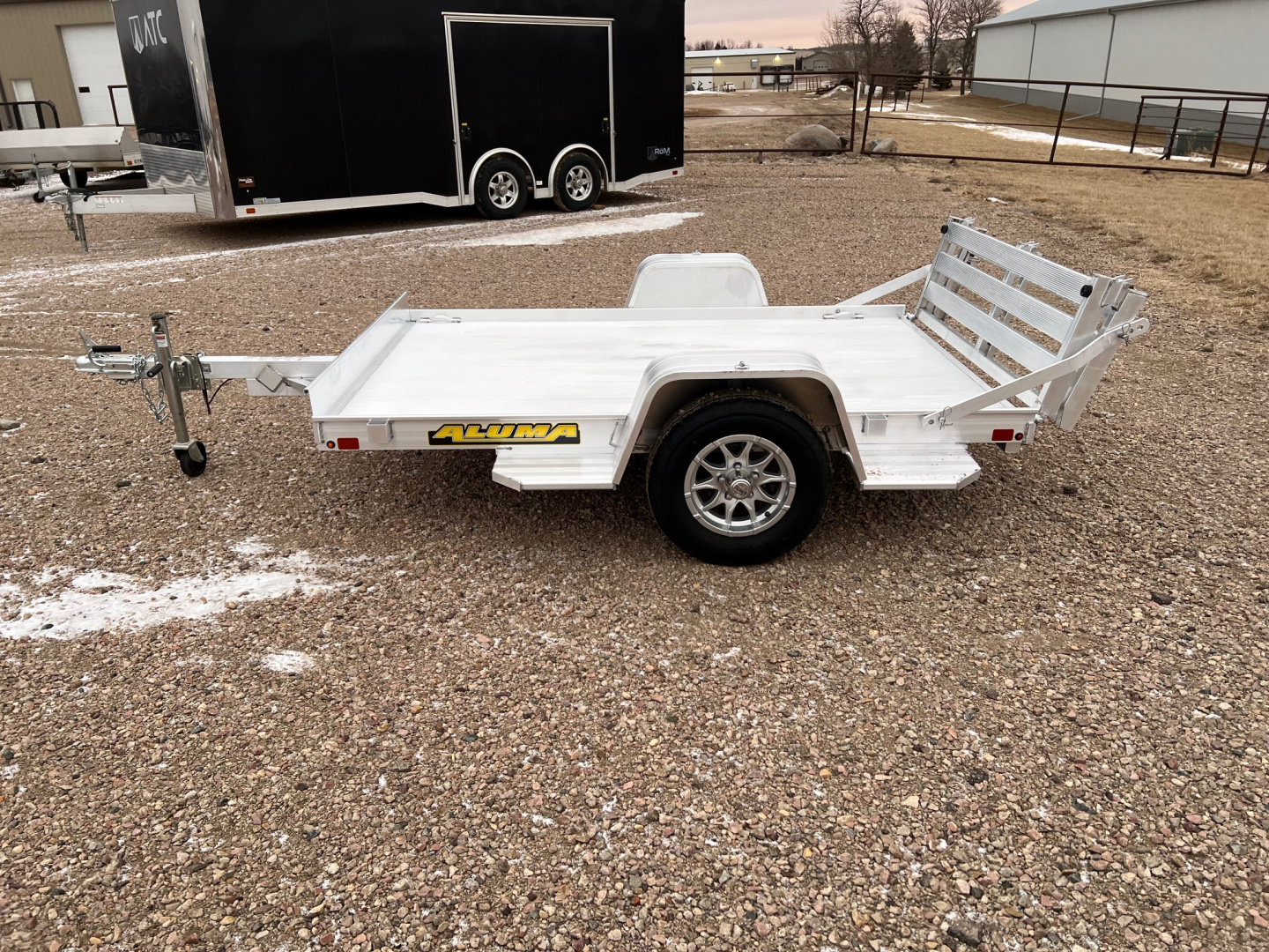 Used 2025 Aluma 8' Used Aluminum Utility 638BT Utility Trailer
