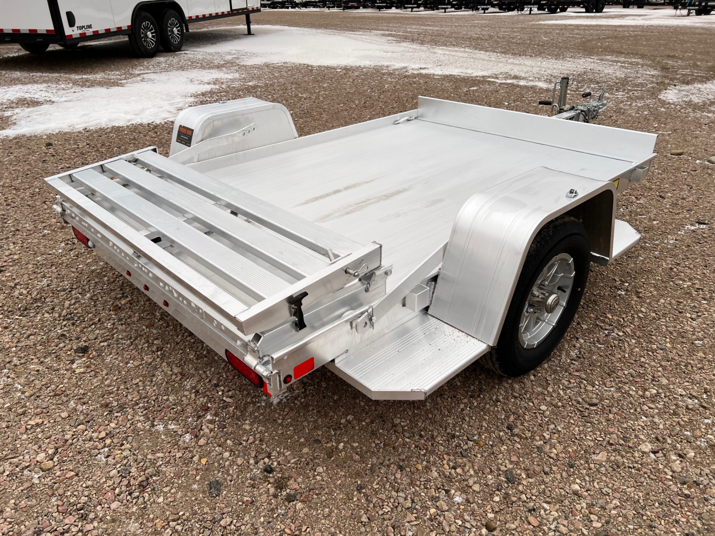 Used 2025 Aluma 8' Used Aluminum Utility 638BT Utility Trailer