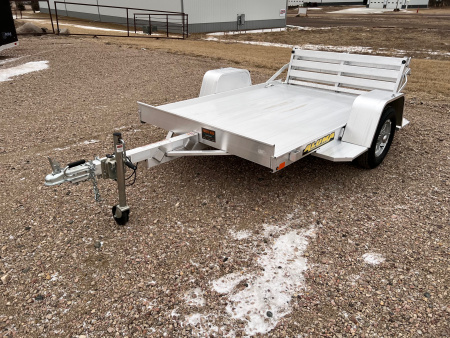Used 2025 Aluma 8' Used Aluminum Utility 638BT Utility Trailer