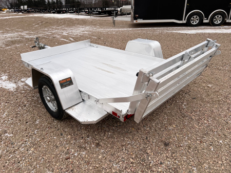 Used 2025 Aluma 8' Used Aluminum Utility 638BT Utility Trailer