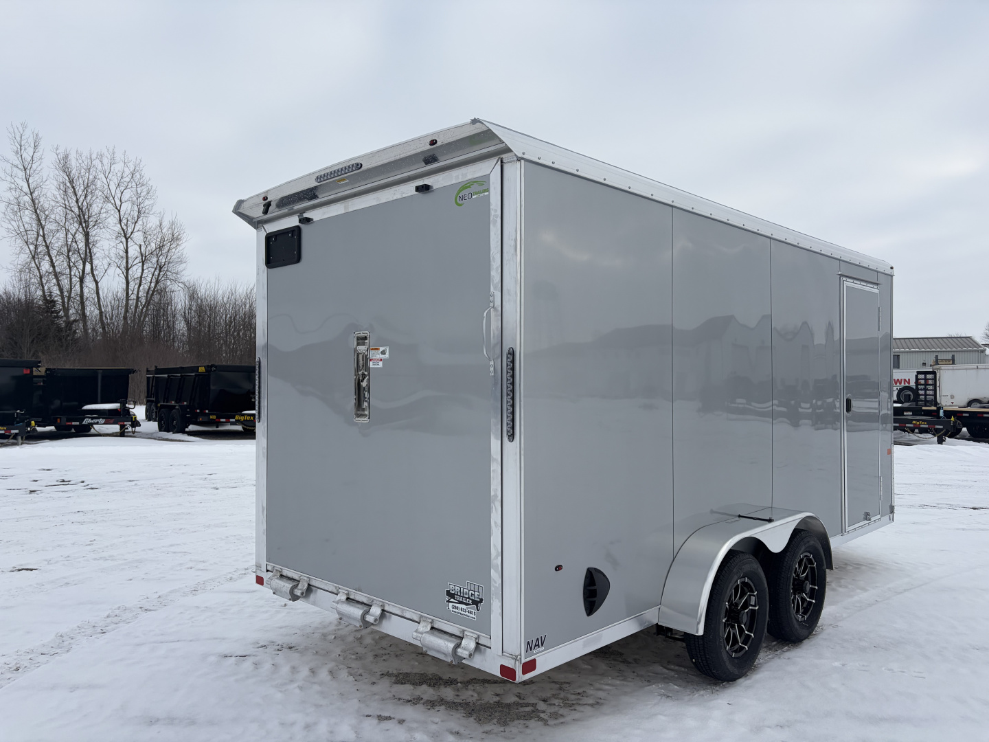 New 2026 NEO TRAILERS NAV167TR6 (7' X 16') 7K V-Nose Cargo / Enclosed Trailer
