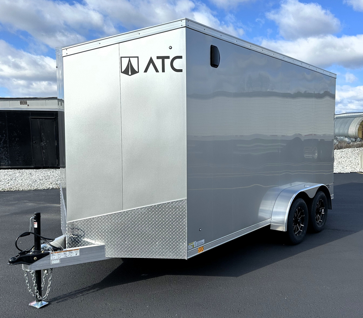 New ATC 7x14 Sto 400 Aluminum Enclosed Cargo Trailer 7' Height, Aluminum Wheels