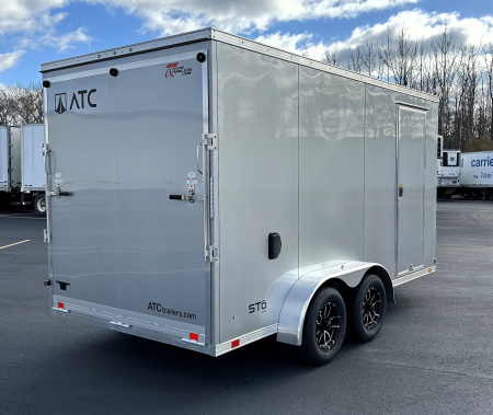 New ATC 7x14 Sto 400 Aluminum Enclosed Cargo Trailer 7' Height, Aluminum Wheels