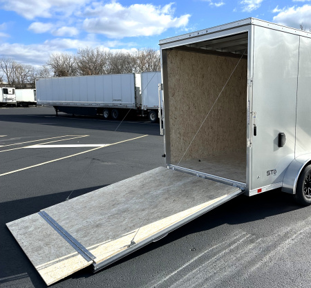 New ATC 7x14 Sto 400 Aluminum Enclosed Cargo Trailer 7' Height, Aluminum Wheels