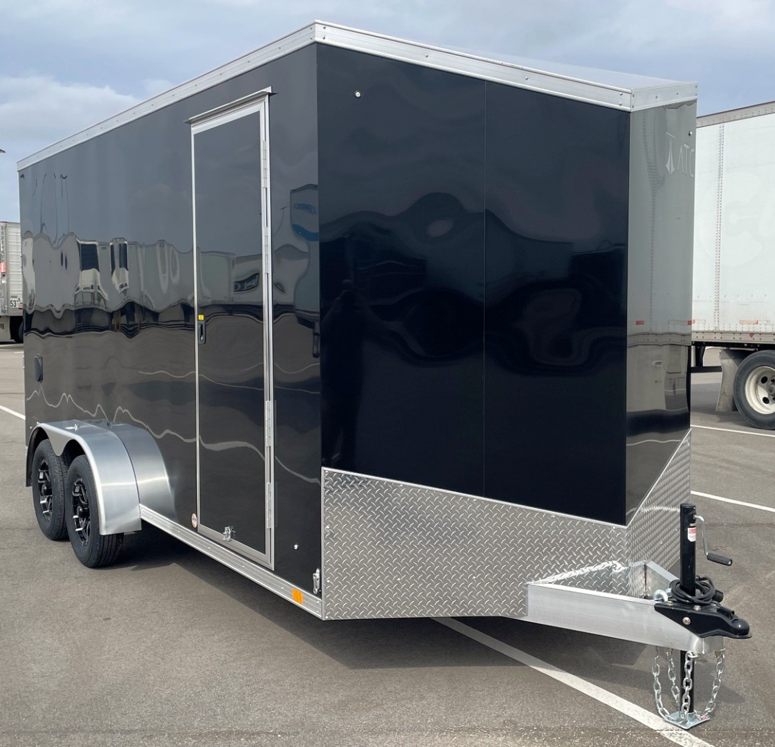 New ATC STo 400 Aluminum 7x16 Enclosed Cargo Trailer, Screwless, Torsion Axles