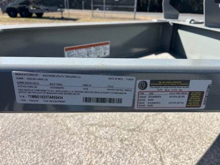 New 2026 Southern Utility 7 X 18 14K EQUIPMENT Equipment Trailer