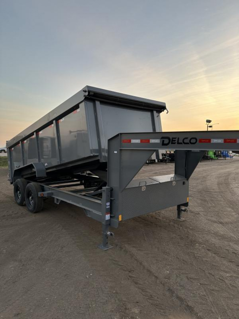 New 2025 Delco Trailers 83x16 Dump Trailer 4' sides
