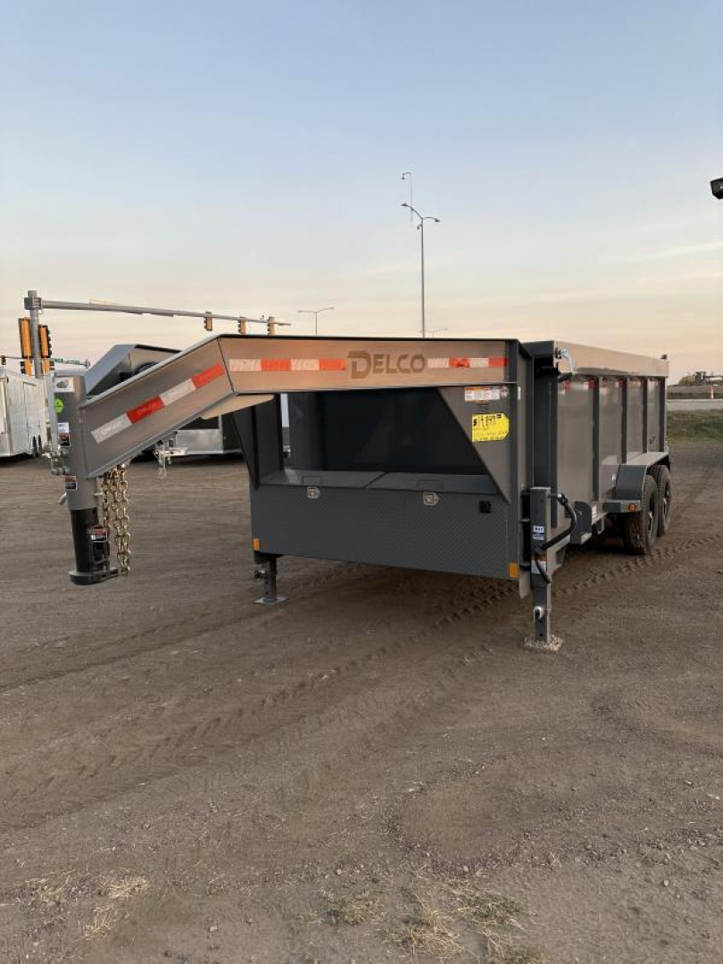 New 2025 Delco Trailers 83x16 Dump Trailer 4' sides