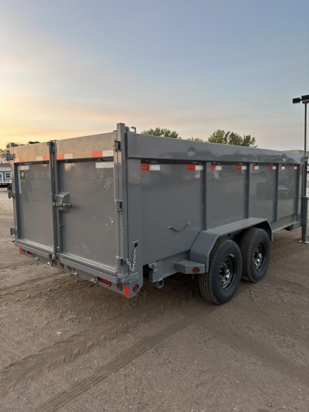 New 2025 Delco Trailers 83x16 Dump Trailer 4' sides