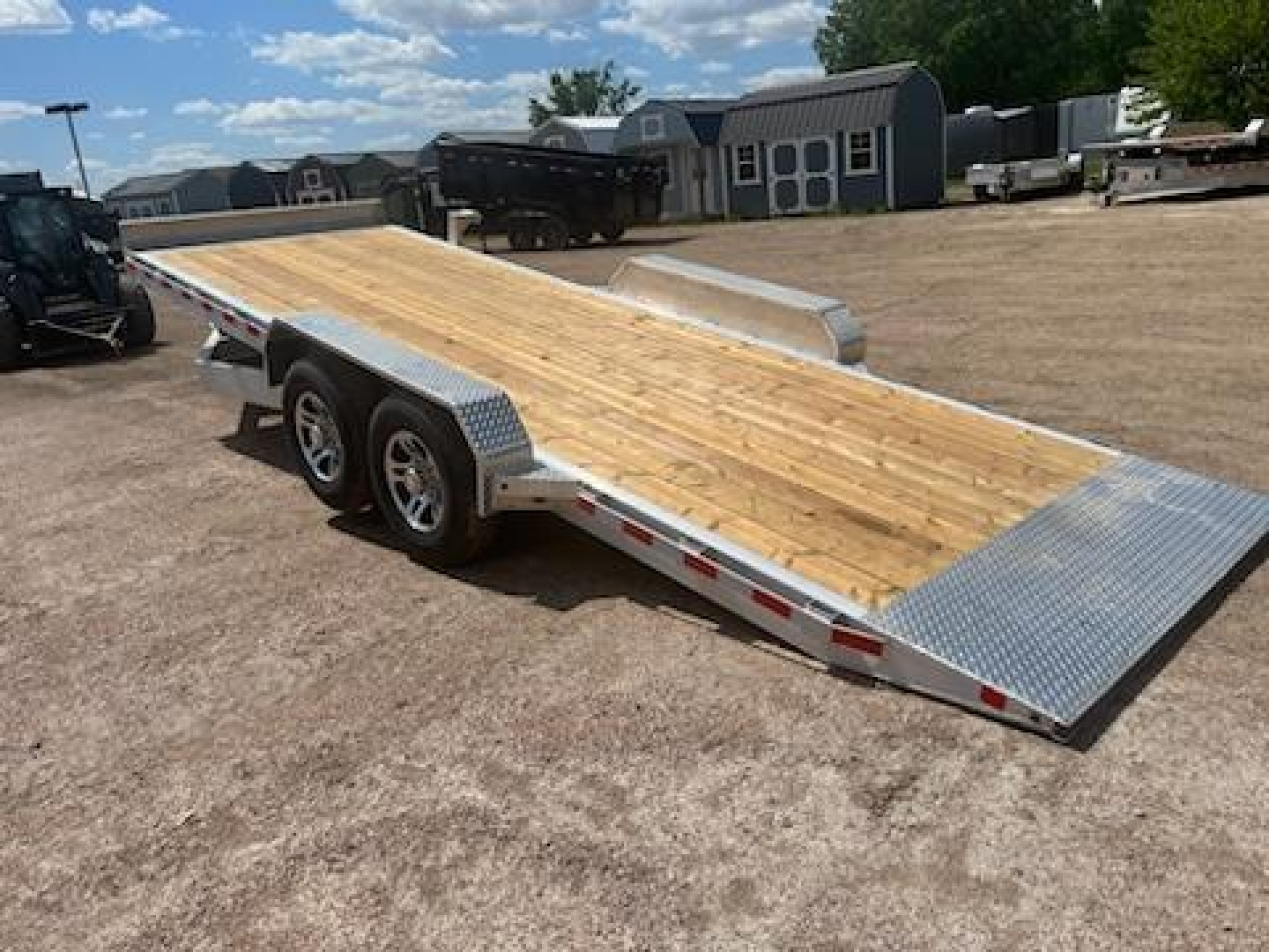New 2025 Nordtek Trailers All Aluminum 22' Full Tilt Equipment Trailer 14,000#GVWR Hydraulic Jack Equipment Trailer w/ Wireless remote