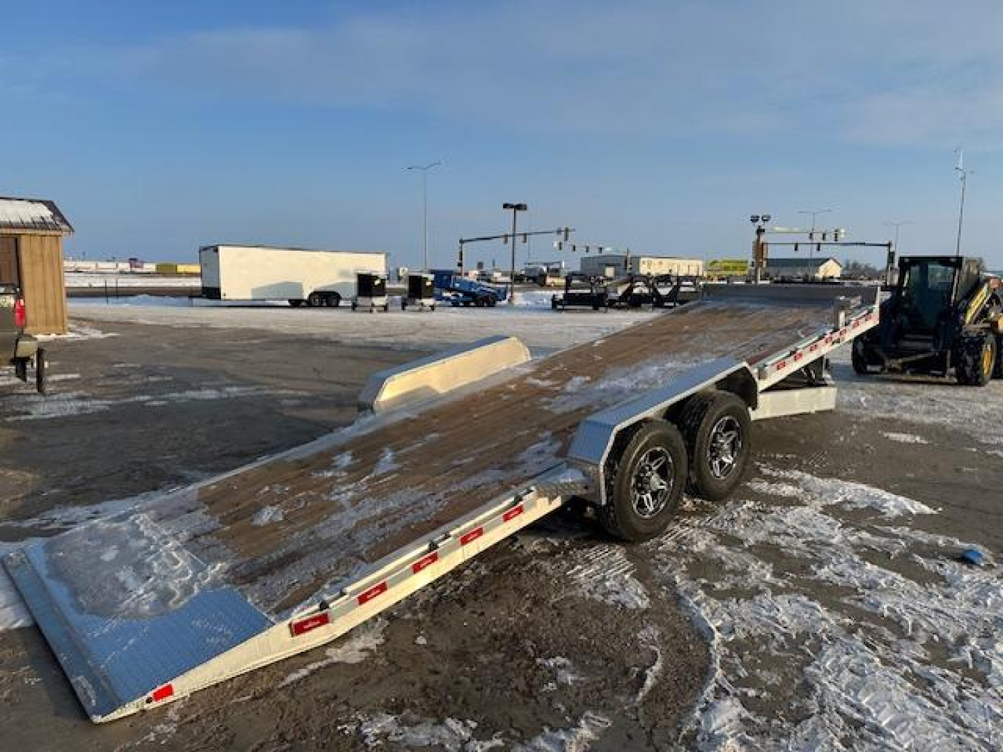 New 2024 Nordtek Trailers All Aluminum 24' Full Tilt Equipment Trailer 14,000#GVWR Hydraulic Jack Equipment Trailer