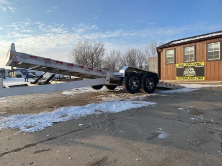 New 2024 Nordtek Trailers All Aluminum 24' Full Tilt Equipment Trailer 14,000#GVWR Hydraulic Jack Equipment Trailer