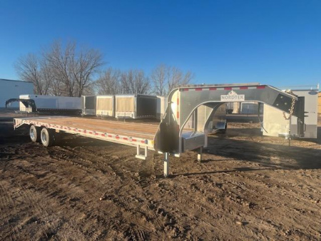 New 2025 Nordtek Trailer 32' Gooseneck Deckover w/Mega Ramps