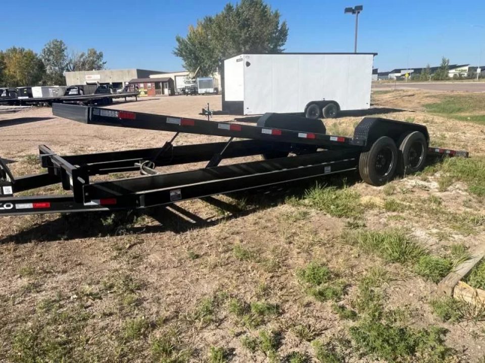 New 2024 Delco Trailers 24FT. FULL POWER TILT 8K AXLES! Tilt Trailer