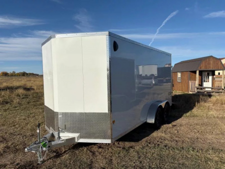 New 2026 Alcom-Stealth 7x16 All Aluminum Cargo / Enclosed Trailer