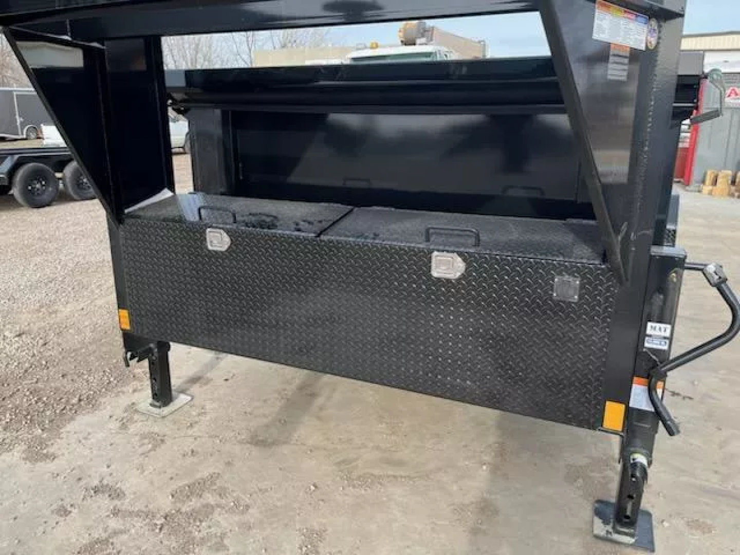 New NEW Delco Gooseneck 83x16 Dump Trailer w/ 3 ft sides