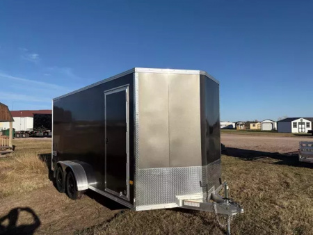 New 2026 Alcom-Stealth 7x16 All Aluminum Cargo / Enclosed Trailer