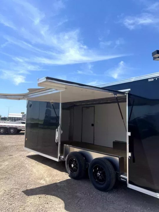 New 2025 ALCOM 8.5x20 All Aluminum Car Hauler Low profile - escape door Car / Racing Trailer