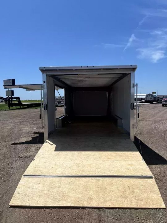 New 2025 ALCOM 8.5x20 All Aluminum Car Hauler Low profile - escape door Car / Racing Trailer