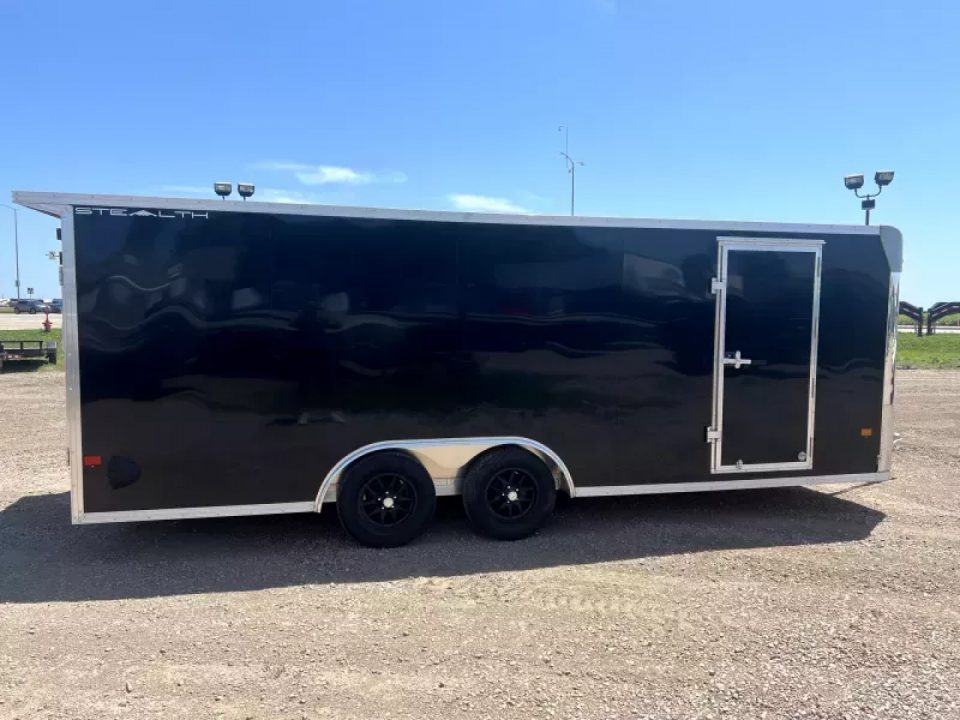 New 2025 ALCOM 8.5x20 All Aluminum Car Hauler Low profile - escape door Car / Racing Trailer