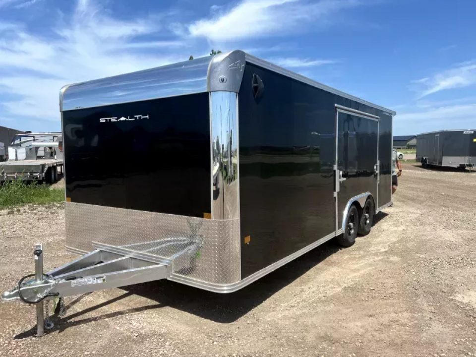 New 2025 ALCOM 8.5x20 All Aluminum Car Hauler Low profile - escape door Car / Racing Trailer