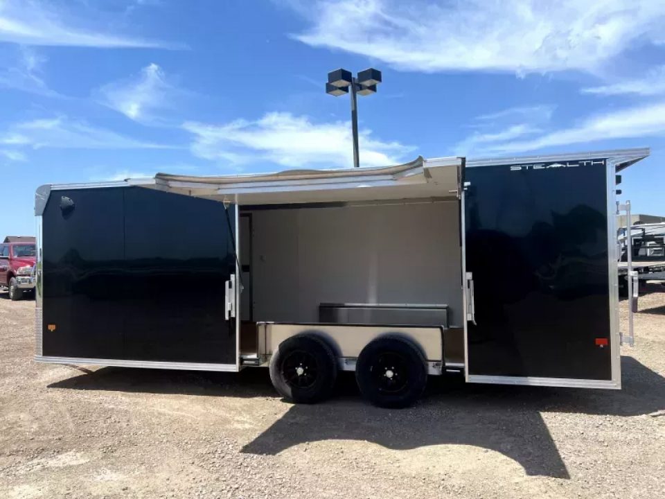 New 2025 ALCOM 8.5x20 All Aluminum Car Hauler Low profile - escape door Car / Racing Trailer