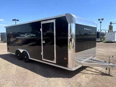 New 2025 ALCOM 8.5x20 All Aluminum Car Hauler Low profile - escape door Car / Racing Trailer