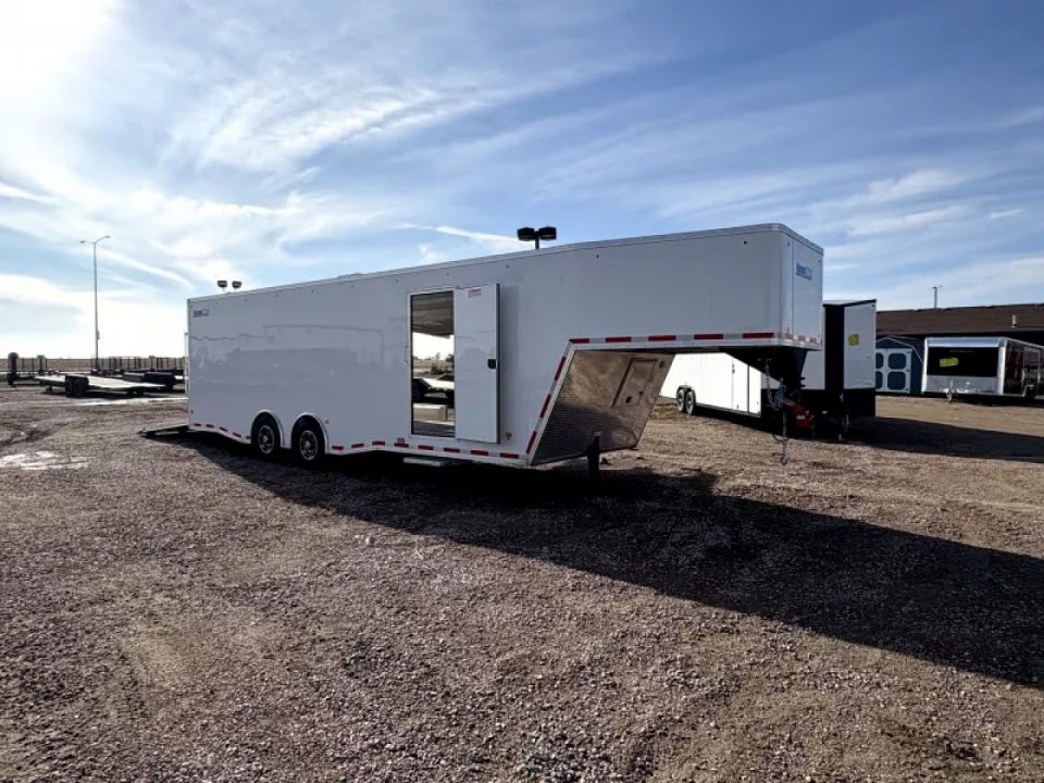 Used 2024 ALCOM PREMIUM 34FT ALCOM ALL ALUMINUM PREMIUM ENCLOSED CAR HAULER Cargo / Enclosed Trailer