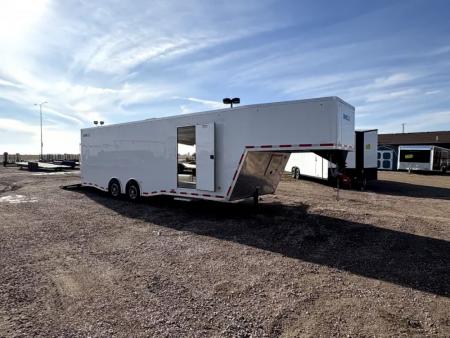 Used 2024 ALCOM PREMIUM 34FT ALCOM ALL ALUMINUM PREMIUM ENCLOSED CAR HAULER Cargo / Enclosed Trailer