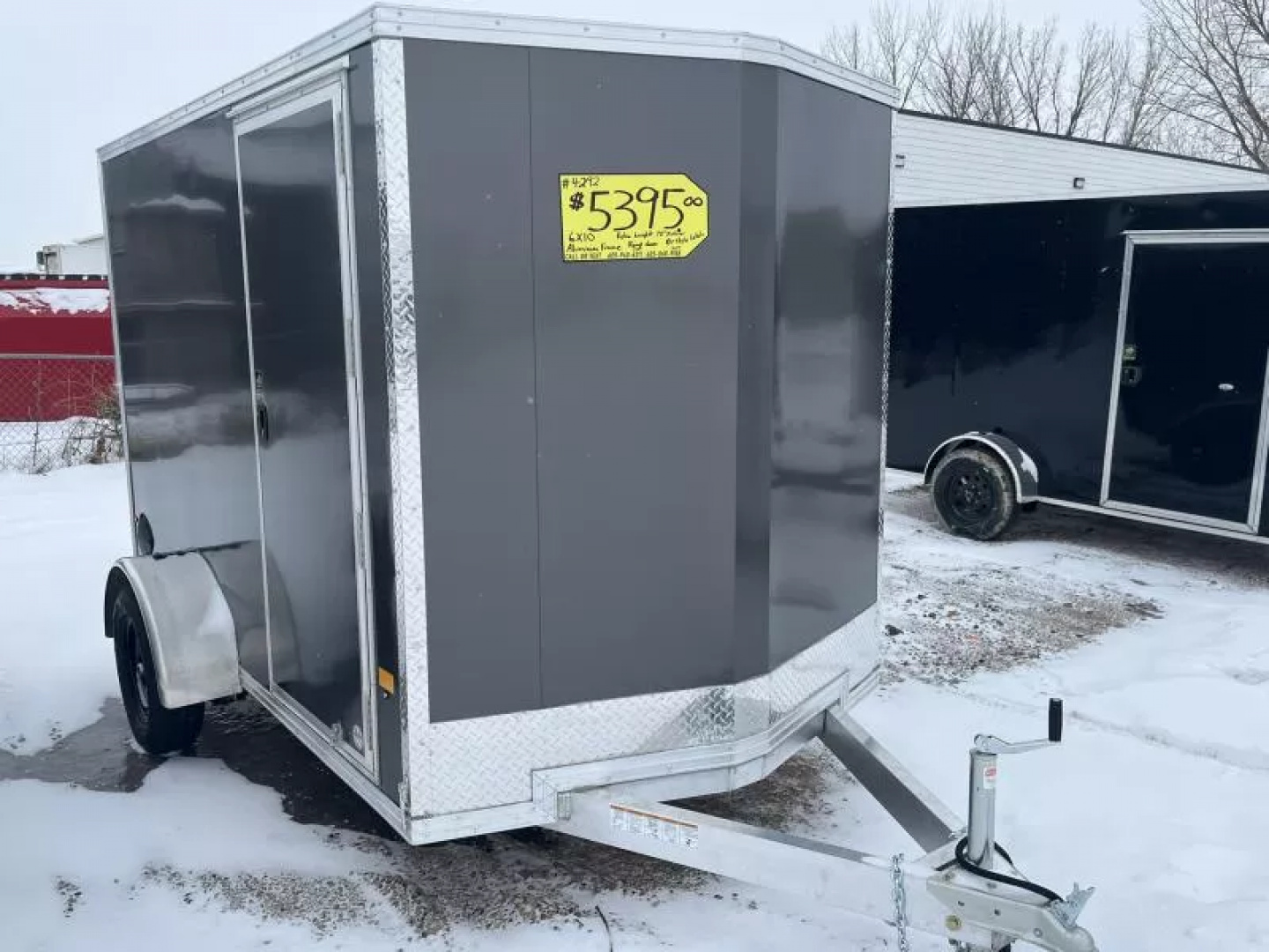New 2026 Alcom-Stealth 6x10 All Aluminum Cargo / Enclosed Trailer