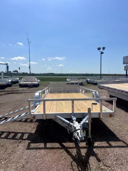 New ALCOM 80x16 Alcom Cargo Pro Aluminum Utility trailer UTV/ATV w/ side load ramp option 4 year warranty Equipment Trailer w/aluminum wheels