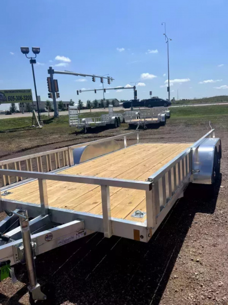 New ALCOM 80x16 Alcom Cargo Pro Aluminum Utility trailer UTV/ATV w/ side load ramp option 4 year warranty Equipment Trailer w/aluminum wheels