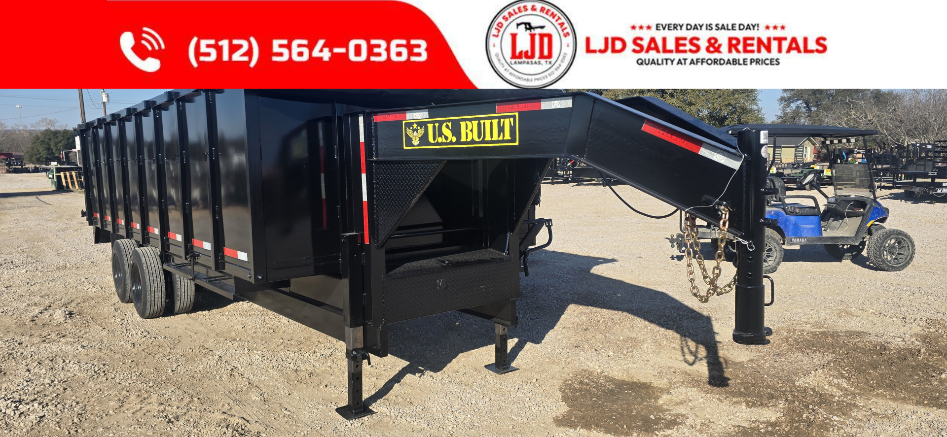 New 2026 US Built 8' X 20' X 4' Dump Trailer 25,990k GVWR