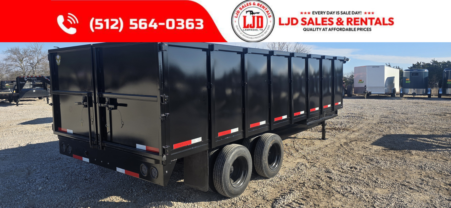 New 2026 US Built 8' X 20' X 4' Dump Trailer 25,990k GVWR