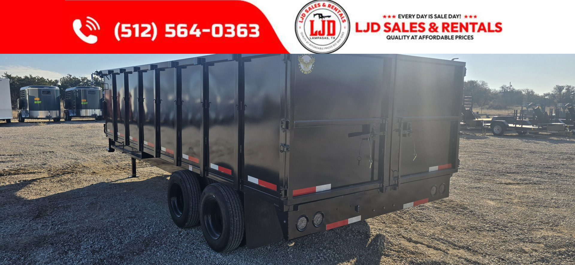 New 2026 US Built 8' X 20' X 4' Dump Trailer 25,990k GVWR