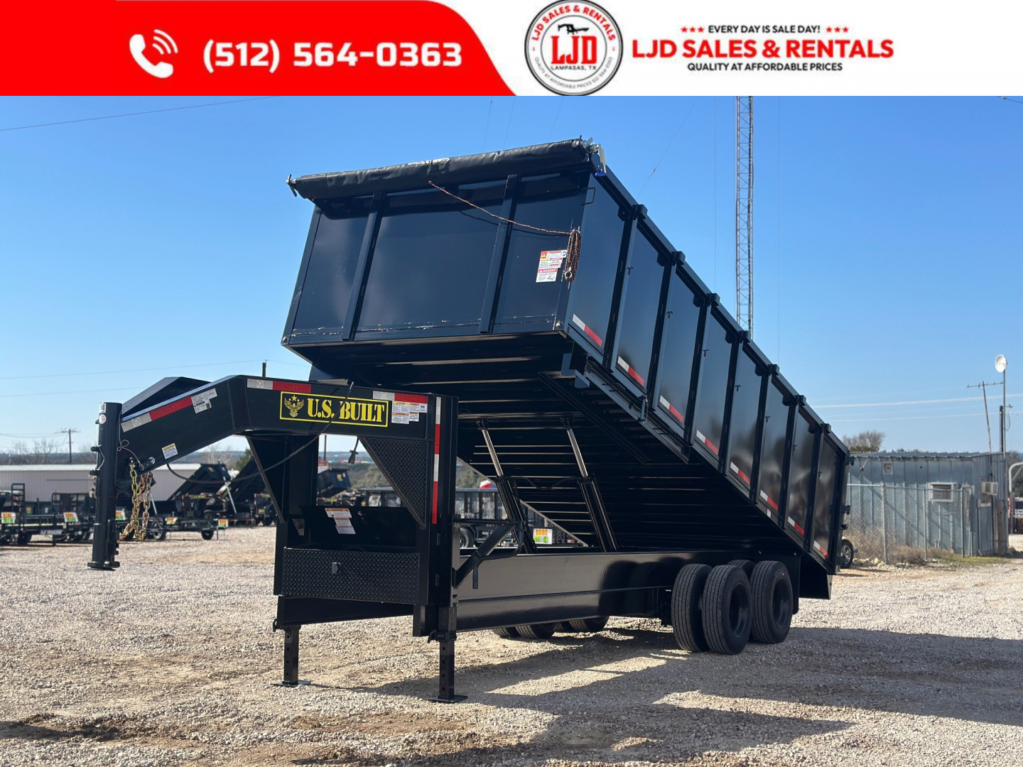 New 2026 US Built 8' X 20' X 4' Dump Trailer 25,990k GVWR