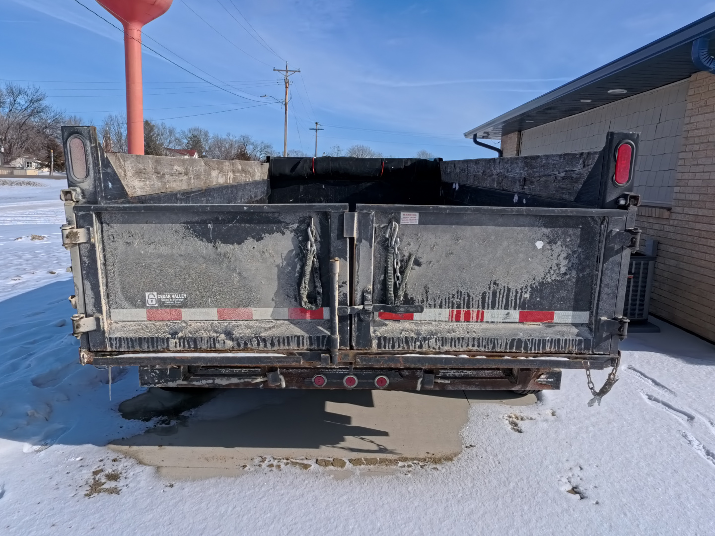 Used 2015 Sure-Trac 82 x 14 Dump Trailer with 14,000 lb. GVWR -Black