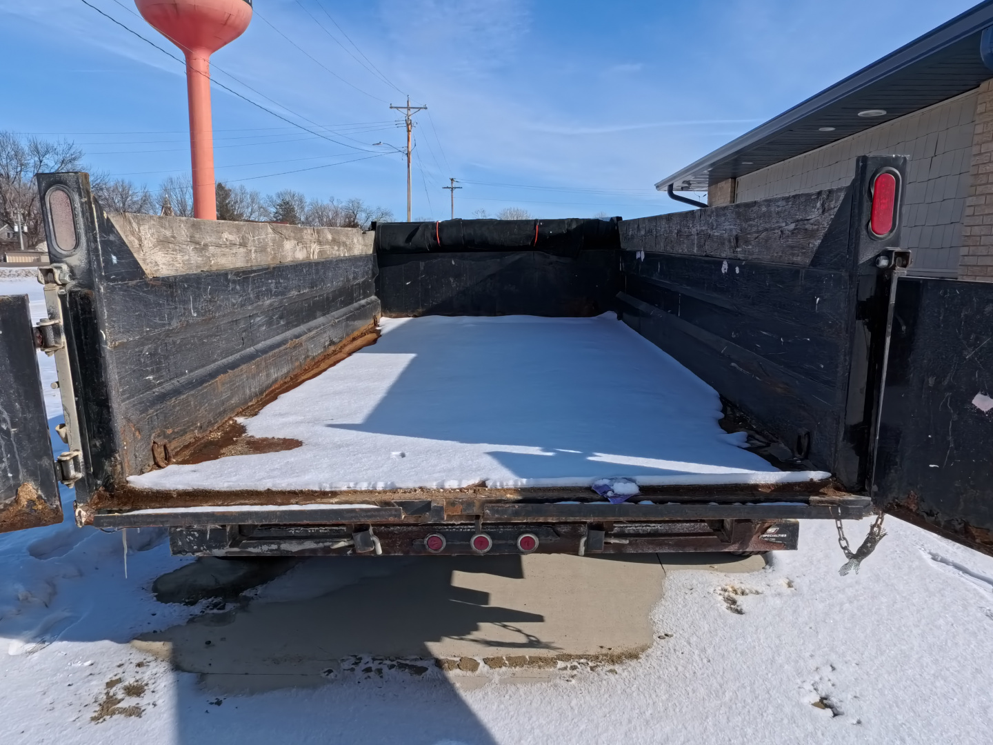 Used 2015 Sure-Trac 82 x 14 Dump Trailer with 14,000 lb. GVWR -Black