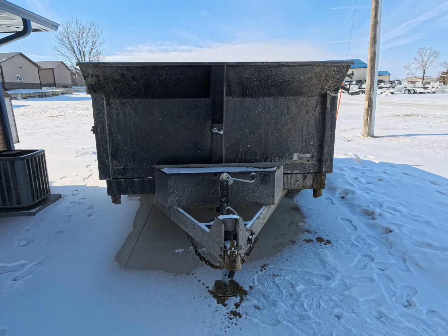 Used 2015 Sure-Trac 82 x 14 Dump Trailer with 14,000 lb. GVWR -Black