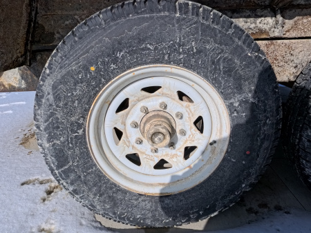 Used 2015 Sure-Trac 82 x 14 Dump Trailer with 14,000 lb. GVWR -Black