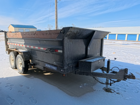 Used 2015 Sure-Trac 82 x 14 Dump Trailer with 14,000 lb. GVWR -Black