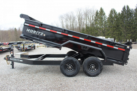 New 2026 Moritz 6' 10" x 14' Heavy Commercial DLH Series Dump Trailer - 14000# GVW