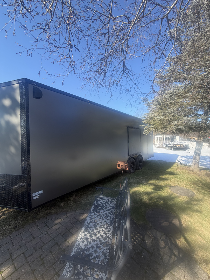 New 2026 Maximum Cargo Trailers 8.5X24 TA3 CHARCOAL W/ BLK Cargo / Enclosed Trailer