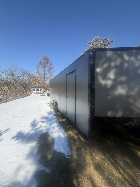 New 2026 Maximum Cargo Trailers 8.5X24 TA3 CHARCOAL W/ BLK Cargo / Enclosed Trailer