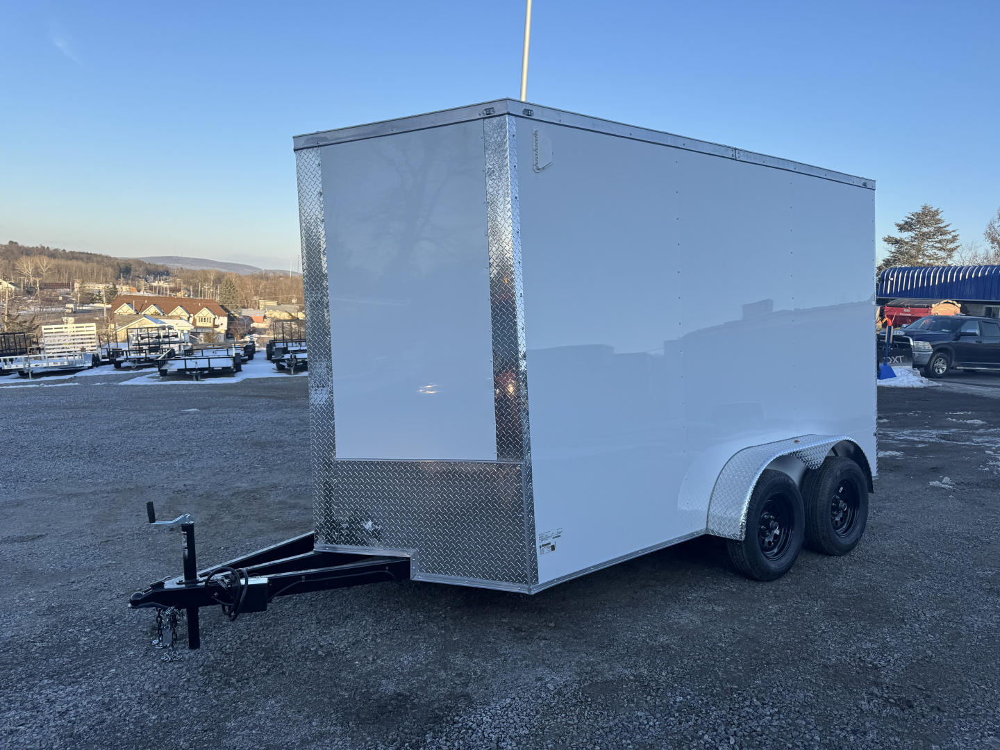 New 2026 Maximum Cargo Trailers 7X12 TA WHITE Cargo / Enclosed Trailer