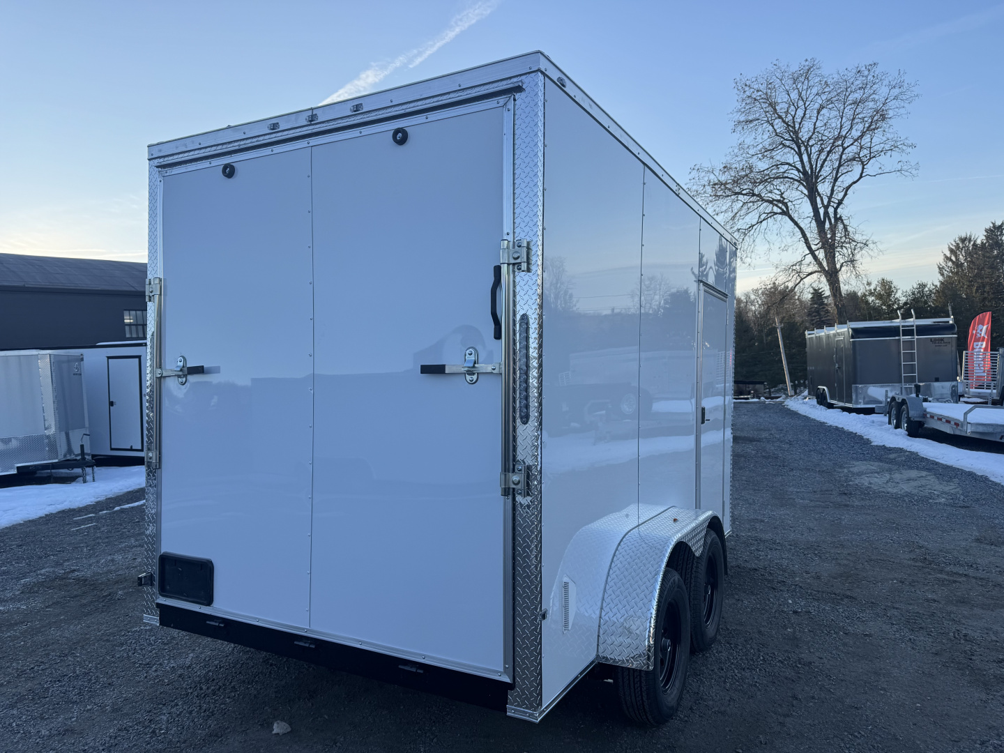 New 2026 Maximum Cargo Trailers 7X12 TA WHITE Cargo / Enclosed Trailer